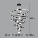 Modern Gold Ring LED Pendant Light Chandeliers for Living Bedroom Dining Room by Ljojo
