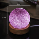 Ljojo 3D Galaxy Crystal Ball Lamp with Planetary Projections USB Night Light