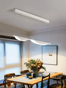 Ljojo Modern Black LED Dimming Chandelier for Kitchen Island Pendant Lighting