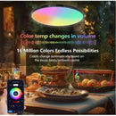 Ljojo 38cm Round Smart Ceiling Light: RGB Ambient, APP Remote Dimming, Voice Control