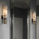 Ljojo Marble Copper Wall Light for Foyer, Villa, Aisle, Bedroom - E14 Bulb Sconce