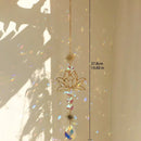 Ljojo™ Crystal Lotus Sun Catcher Chakra Rainbow Prism Home Decor