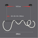 Modern Long Hose Led Ceiling Chandelier for Dining Room Kitchen Bar Pendant Lighting by Ljojo