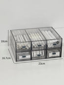 Acrylic Desk Organizer Drawer Set by Ljojo™: Transparent Desktop Storage for Stationery & Books