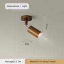 Ljojo Wooden Surveillance Camera LED Pendant Lights Chandeliers for Stylish Minimalist Home Decor
