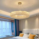 Ljojo Luxury Crystal Living Room Chandelier - Elegant Dining Room Pendant Lamp & Ceiling Light