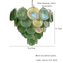 Murano Glass Chandelier: Blue Green Pink Glossy Ceiling Light for Girls Room by Ljojo