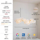 Modern Round LED Pendant Light for Living Room | Ljojo Flower Chandelier Hanging Fixture