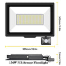Ljojo™ Induction LED Flood Light with Adjustable PIR Sensor - Outdoor Floodlight
