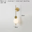 Modern Gold LED Wall Lamp for Living Room Corridor Bedroom Dining Room by Ljojo
