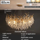 LED Luxury Gold Large Ceiling Chandelier for Living Room by Ljojo