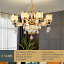 Crystal Chandelier Pendant Lamp for Living Room Home Decoration Luxury Romantic Dining Bedroom Ljojo