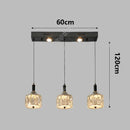 Ljojo Luxury Crystal Chandelier Pendant Light for Living Room Dining Room Ceiling Lighting