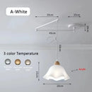 Modern Rocking Arm Pendant Lamp Movable Hanging Chandelier for Living Room by Ljojo
