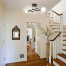 Ljojo Matte Black Gold Ceiling Light for Living Room Bedroom Office