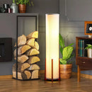 Modern Retro Fabric and Solid Wood Floor Lamp for Living Room Study Bedroom by Ljojo