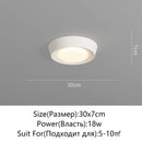 Ljojo LED Ceiling Light: White Black Room Lamp Home Decor Lighting