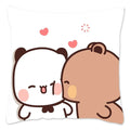 Cute Panda Bears Printed Pillow Case for Sofa Decoration by Ljojo