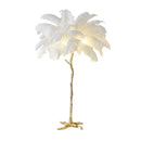 Ljojo Feather Floor Lamp: Luxury Standing Tree Light for Bedroom & Living Room Decoration