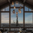 Modern Colorful Glass Chandelier LED Pendant Light for Dining Room Ljojo