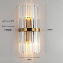 LED Wall Lamp Crystal Wall Light Modern Nordic Sconces Home Decor for Living Room by Ljojo