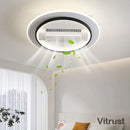 Modern Bladeless LED Ceiling Fan Light by Ljojo - Elegant Home Decoration Indoor Lighting Solution