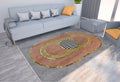 Ljojo Marble Texture Printed Carpet for Home Living Room and Bedroom Decoration