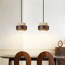 LED Wood Natural Stone Pendant Lamp, Adjustable Hanging Light by Ljojo - Atmosphere Dining Bedroom Lighting