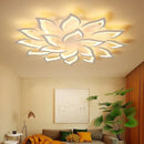 Ljojo Lotus LED Ceiling Lamp - Dimmable Warm/Cold Light, Remote Control, Decorative Art Lighting