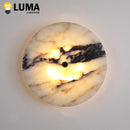 Ljojo Calacatta Marble Wall Lamp for Livingroom Bedroom Corridor - Italian Luxury Stone Sconce