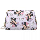 Ljojo Minnie Mouse Leather Makeup Bag: Stylish & Large Capacity Cosmetic Pouch