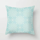 Ljojo Mint Green Geometric Print Lumbar Pillowcase