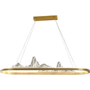 Ljojo Snow Mountain LED Chandelier | Chinese Style Pendant Light for Living & Dining Room