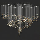 Ljojo Luxury Chandelier Pendant Light for Living Room Kitchen Bar Dining - Ceiling Hanging Lamp