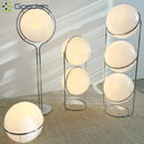 Ljojo LED Floor Lamp Metal Acrylic Ball Rack Art Chandelier Living Room Decoration