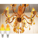 Ljojo LED Flame Bulb 5W E14 Corn Lamp Dynamic Flickering Candle Light
