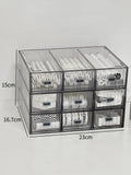 Acrylic Desk Organizer Drawer Set by Ljojo™: Transparent Desktop Storage for Stationery & Books
