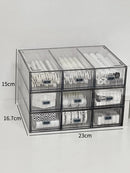 Acrylic Desk Organizer Drawer Set by Ljojo™: Transparent Desktop Storage for Stationery & Books