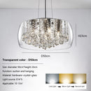 Crystal Glass Chandelier: Modern Nordic Luxury LED Hanging Lamp by Ljojo for Bedroom Dining Room