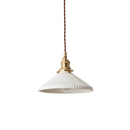 Nordic Japan LED Ceiling Chandelier Lamp Design White Ceramic Brass Pendant Light - Ljojo