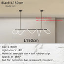 Ljojo LED Tube Chandelier: Modern Dining Room Lighting Fixture & Home Decor Ornament