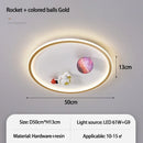 Astronaut LED Ceiling Light Space Children's Room Lamp Boy Bedroom Decor Ljojo