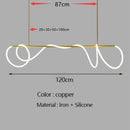 Modern Long Hose Led Ceiling Chandelier for Dining Room Kitchen Bar Pendant Lighting by Ljojo