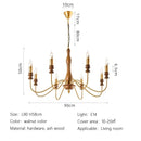 American Retro Candle Lamp French Living Room Chandelier Ljojo Lighting Fixtures