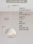 Ljojo Japanese Resin Pendant Light: Wabi-Sabi Bread Hanging Lamp for Dining Room Home Decor