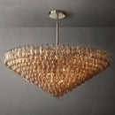 Luxury Amber Glass LED Ceiling Chandelier for Living Room Dining by Ljojo