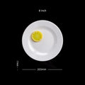 Ljojo Melamine Steak Trays Round Dinner Plates Dining Sets Hotel Househould