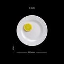 Ljojo Melamine Steak Trays Round Dinner Plates Dining Sets Hotel Househould