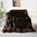 Ljojo Luxury Faux Fur Winter Blanket | High-End Mink Velvet Sofa Throw