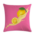 Ljojo Lemon Strawberry Milk Linen Pillowcase 45*45cm